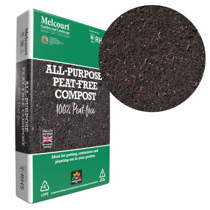 Melcourt All Purpose Peat Free Compost 40L Poly Bag
