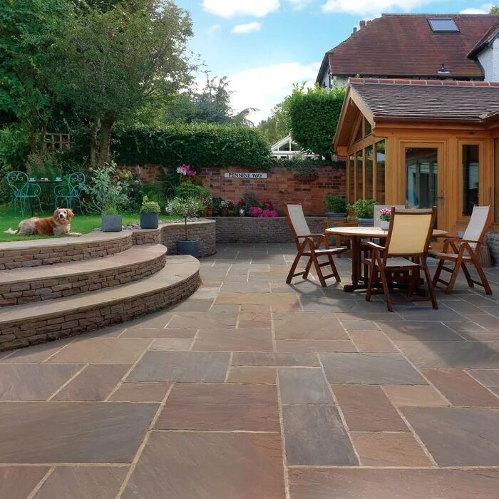Pavestone Natural Sandstone Paving Calibrated - Raj Blend - Image 2