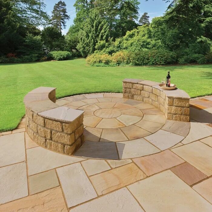 Pavestone Natural Sandstone Paving Calibrated - Golden Fossil - Image 2
