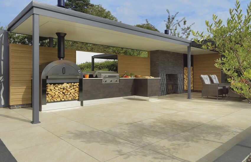 Pavestone Classic Porcelain Paving Ivory 600mm x 600mm x 20mm
