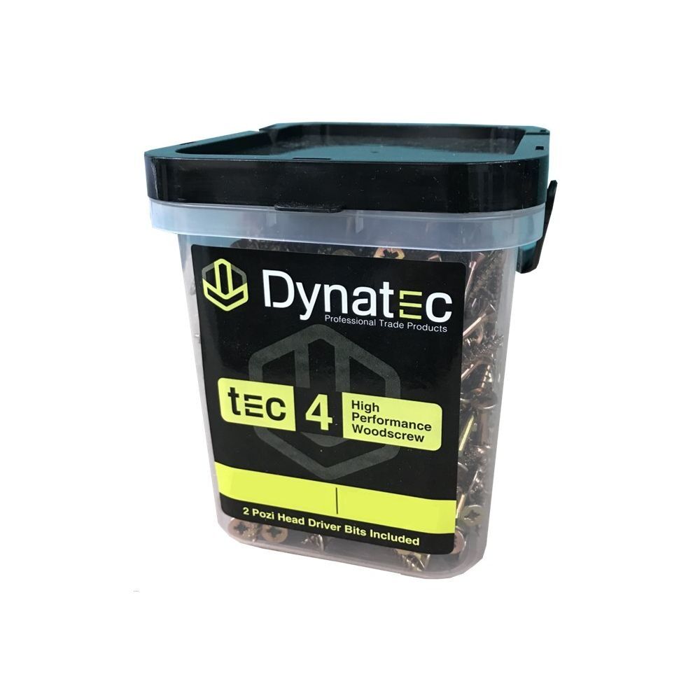 Dynatec 4.0 x 50mm Tec 4 High Performance Woodscrew Tub Of 640